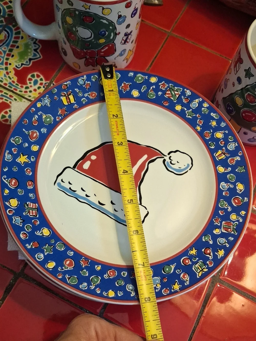 Block Basics Christmas Party Mugs & Plates 8
